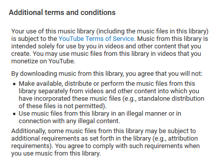 YouTube Audio Library