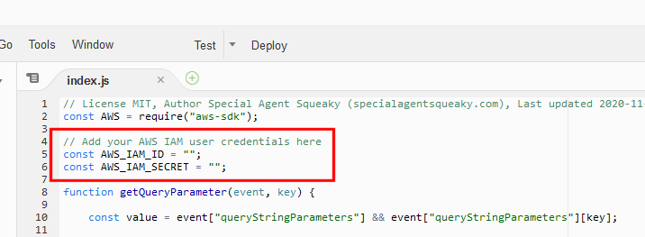 Change the settings in the source code